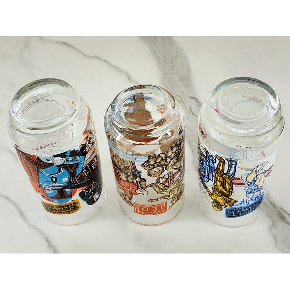 Star Wars Tall Glasses The Empire Strikes Back The Return Of The Jedi 1980 x3 - Picture 13 of 16